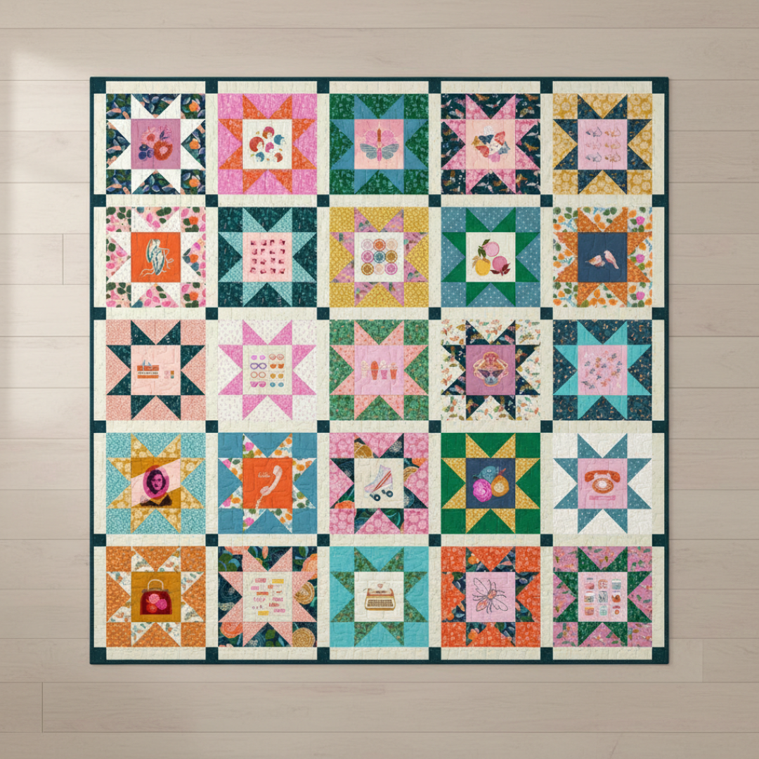 Panel Star Quilt Pattern