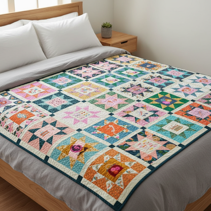 Panel Star Quilt Pattern