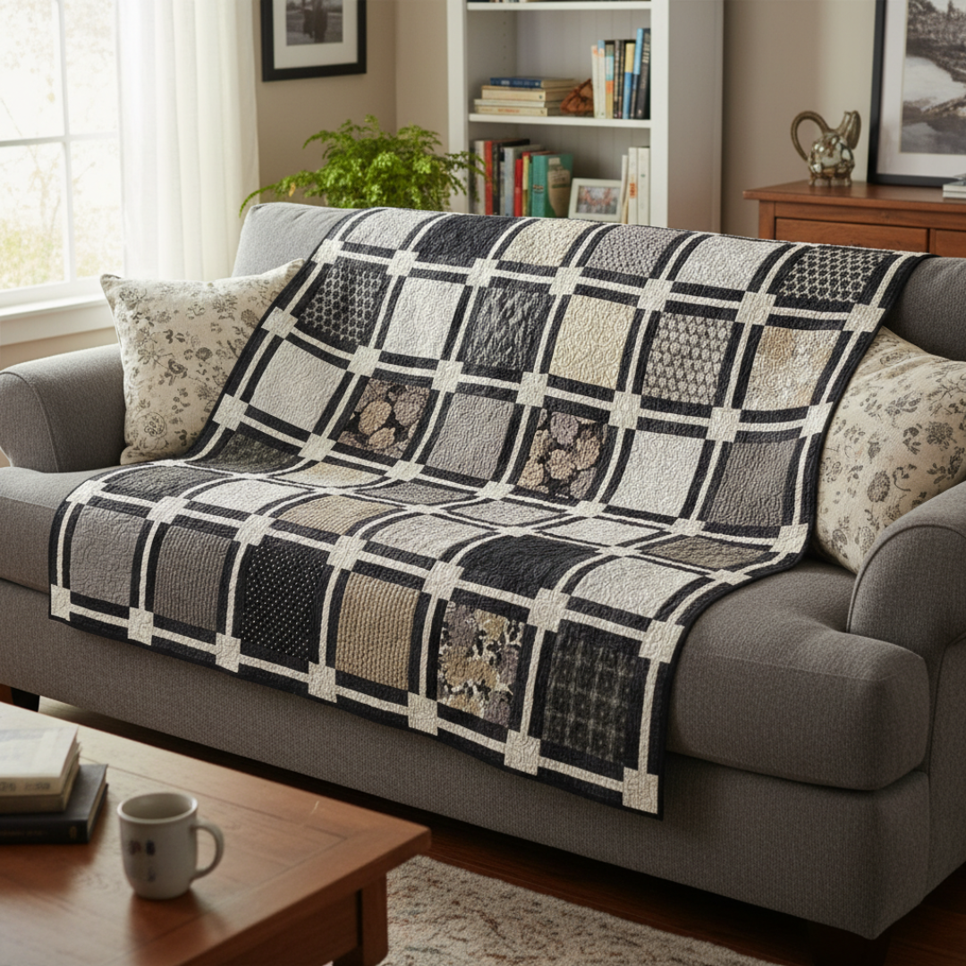 Modern Grid Quilt Pattern