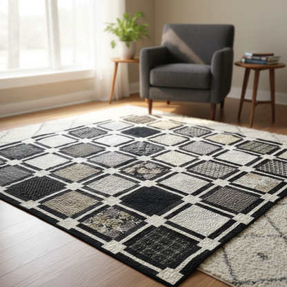 Modern Grid Quilt Pattern