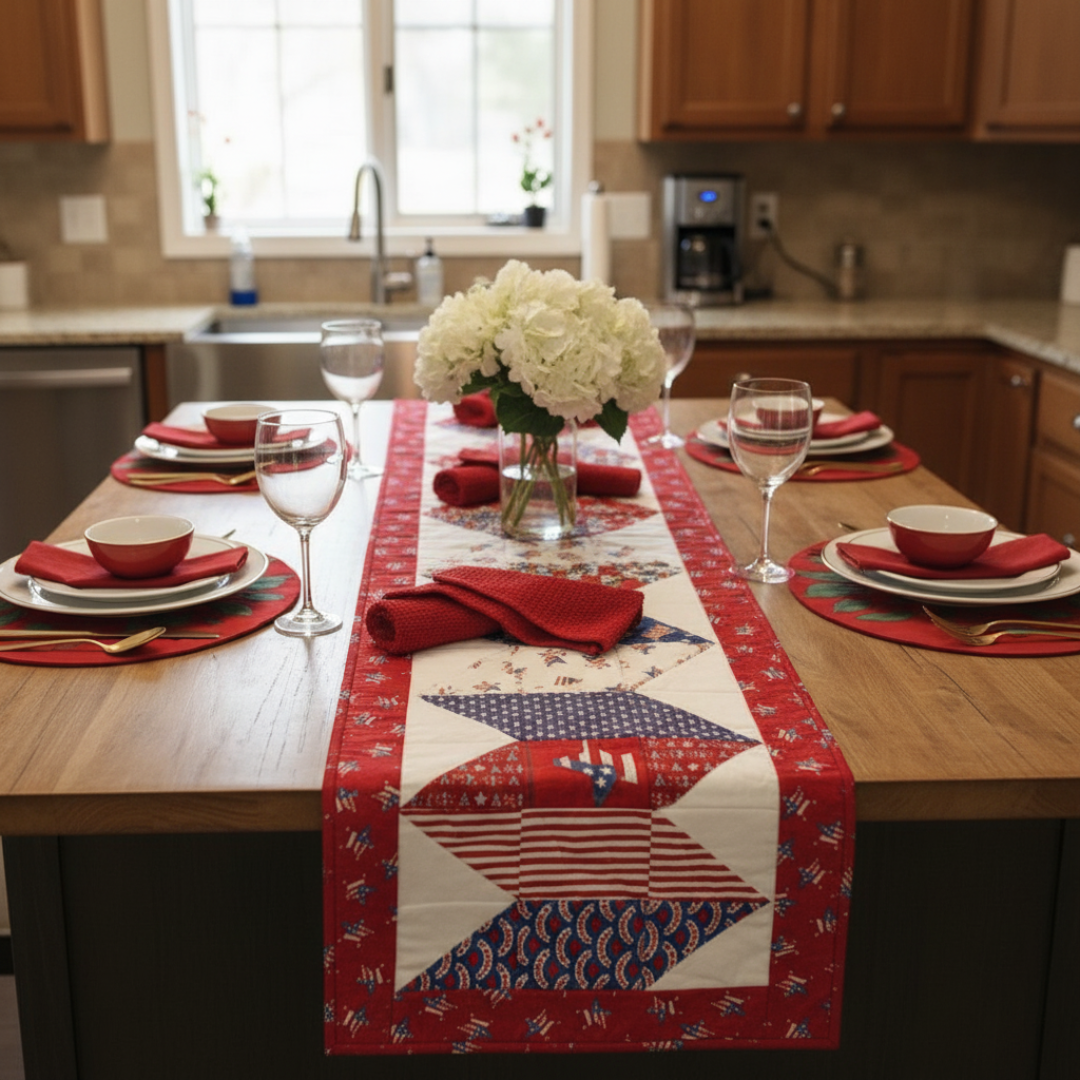 Waves Table Runner Quilt Pattern