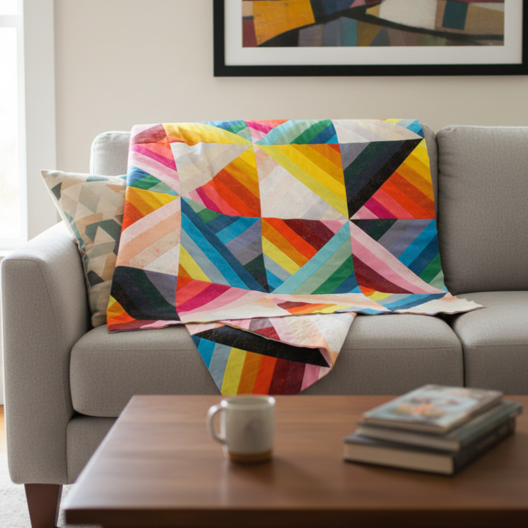 Rainbow Jelly Roll Quilt Pattern