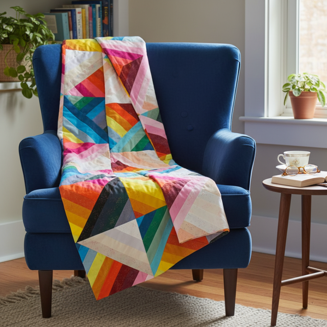Rainbow Jelly Roll Quilt Pattern