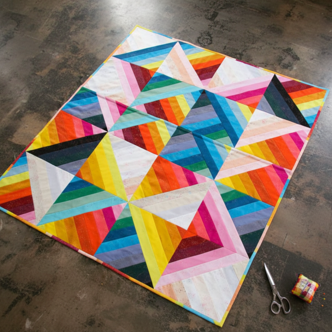 Rainbow Jelly Roll Quilt Pattern