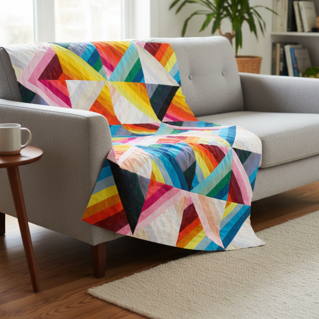 Rainbow Jelly Roll Quilt Pattern