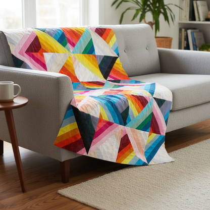 Rainbow Jelly Roll Quilt Pattern