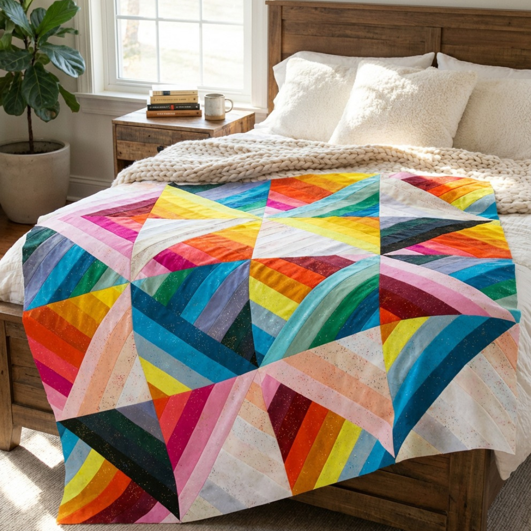 Rainbow Jelly Roll Quilt Pattern