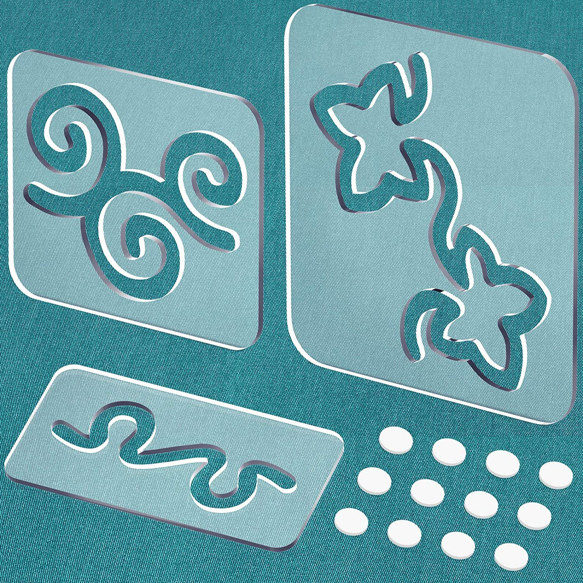 3 Pcs Acrylic Quilt Templates