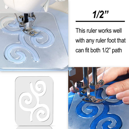 3 Pcs Acrylic Quilt Templates