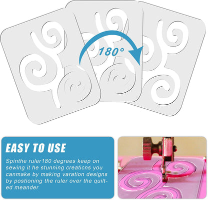 3 Pcs Acrylic Quilt Templates