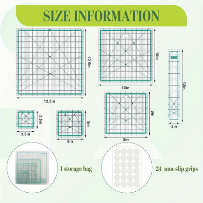 QuiltShape™ Ruler Set (6 pcs)