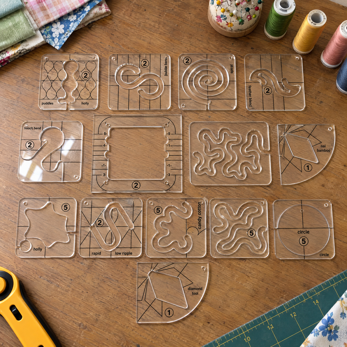QuiltFlow™ Ruler Set (13 Piece)